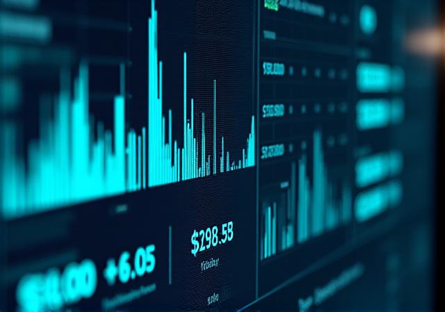 Financial revenue tracking dashboard interface